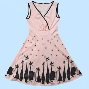 Pastel Goth Cat Dress